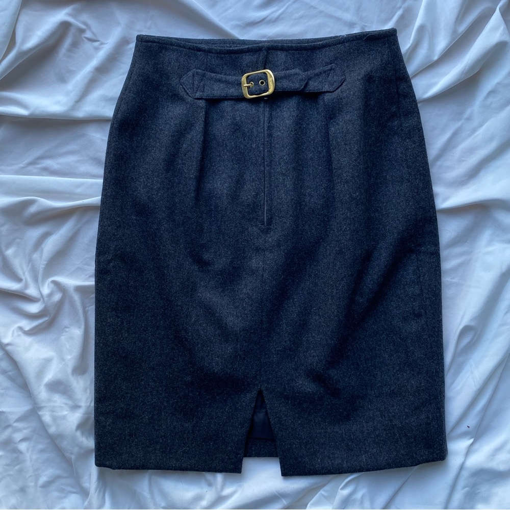 FERRAGAMO WOOL PENCIL SKIRT